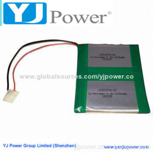Li-polymer Battery, 7.4V, 1,800mAh with Circuit Board